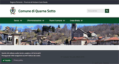 Desktop Screenshot of comune.quarnasotto.vb.it