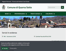 Tablet Screenshot of comune.quarnasotto.vb.it